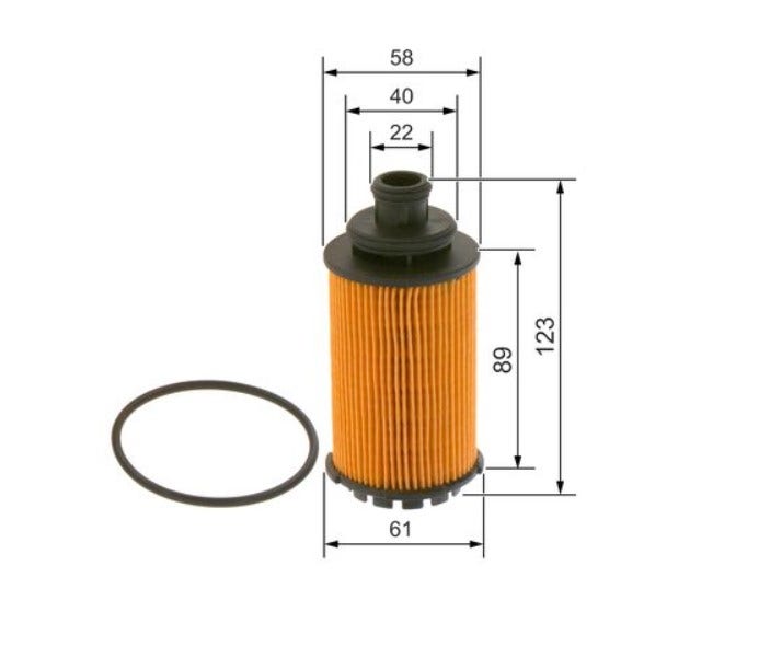 BOSCH -  Oil Filter - Insert