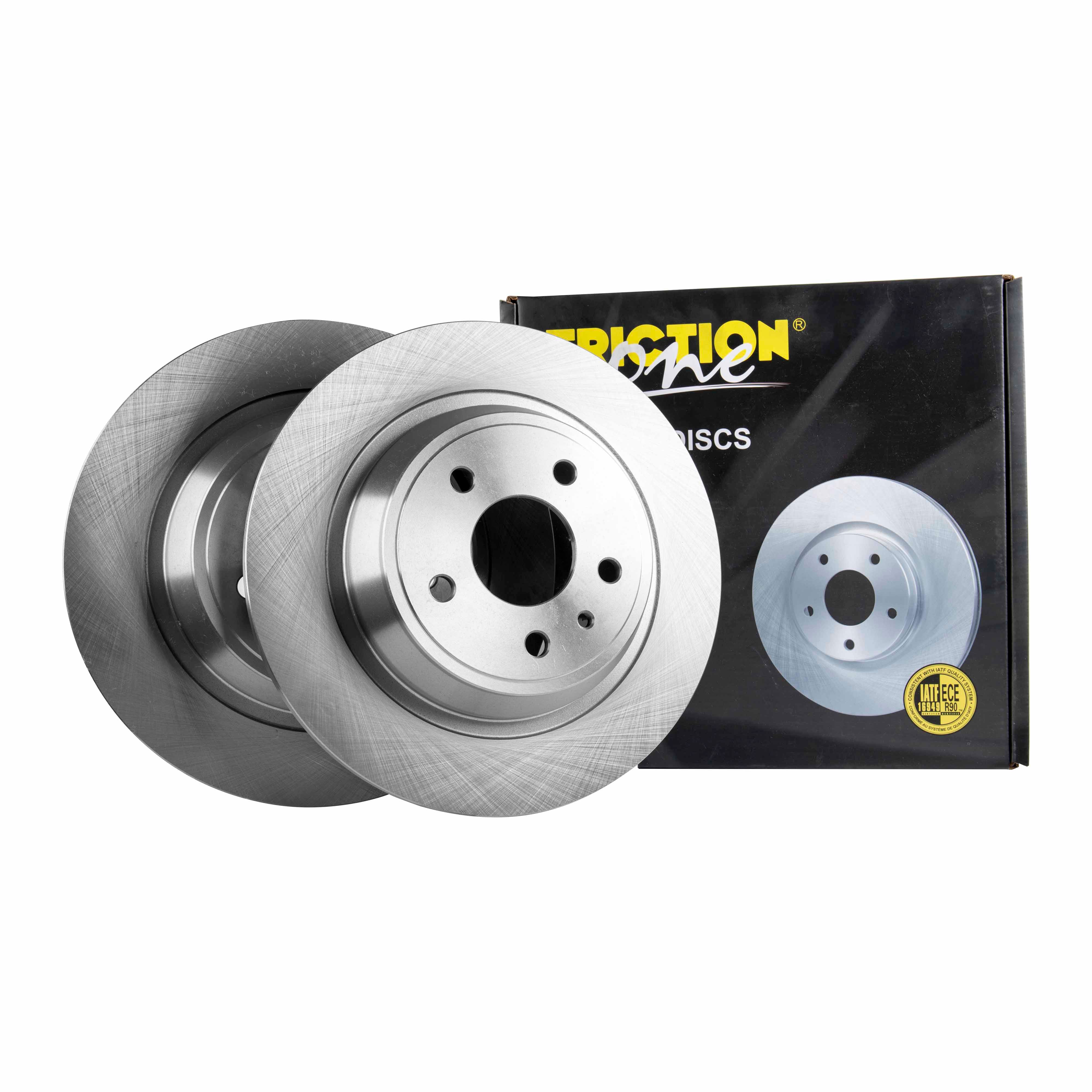 FRICTION1 -  Rear Solid Brake Disc Pair Non-Coated (oiled) R90 - 302mm Diameter