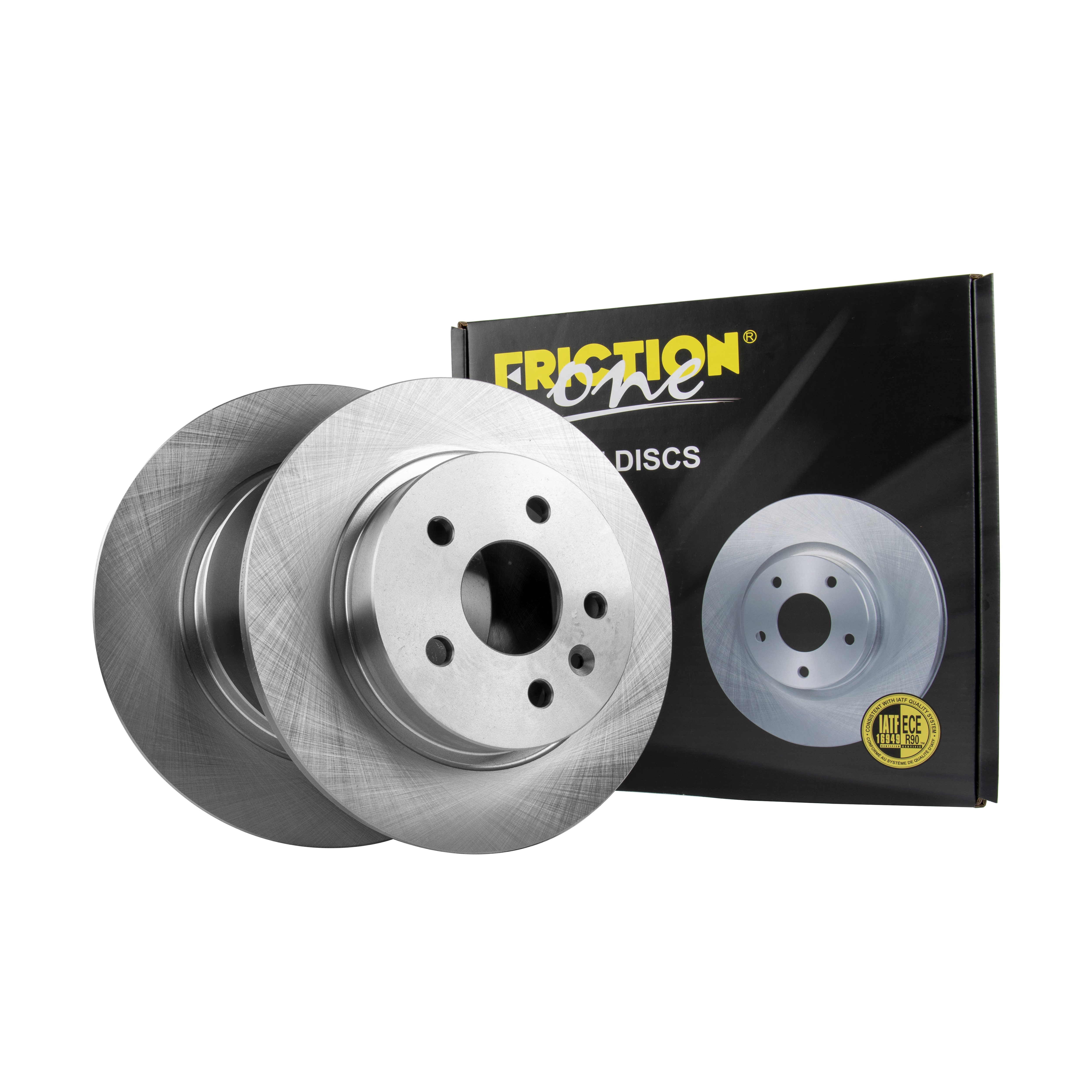 FRICTION1 -  Rear Solid Brake Disc Pair Non-Coated (oiled) R90 - 268mm Diameter