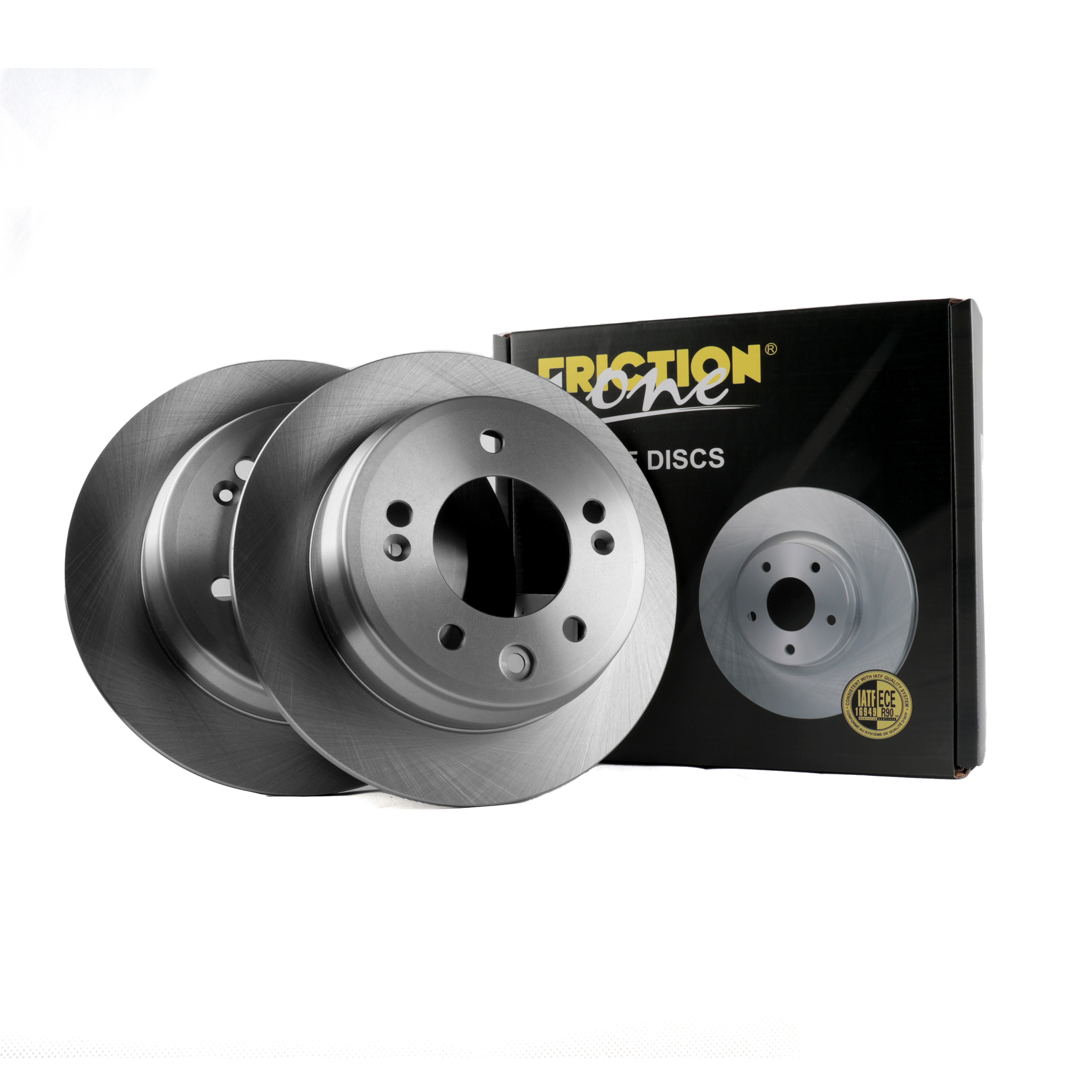 FRICTION1 -  Rear Solid Brake Disc Pair Non-Coated (oiled) R90 - 262mm Diameter