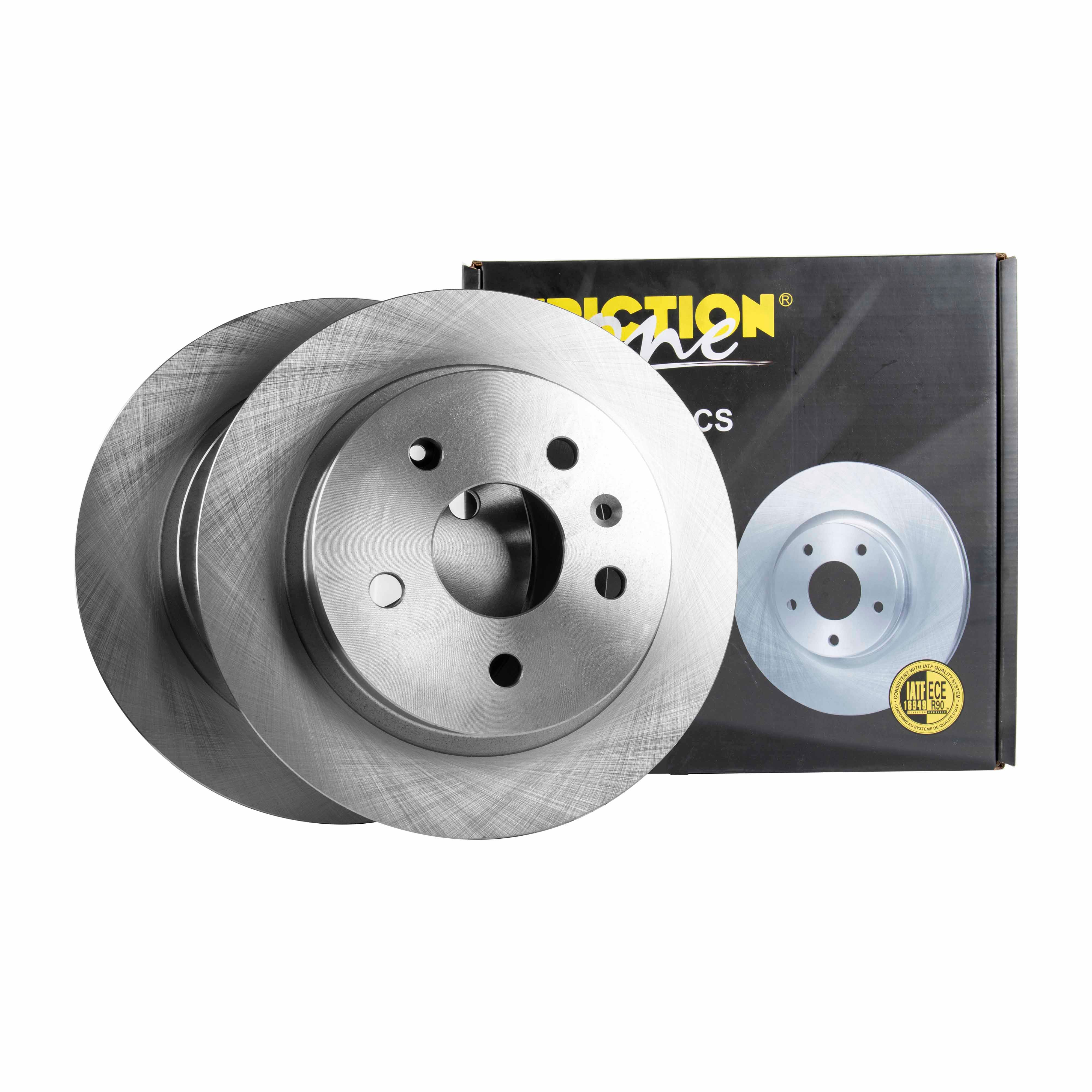 FRICTION1 -  Rear Solid Brake Disc Pair Non-Coated (oiled) R90 - 292mm Diameter