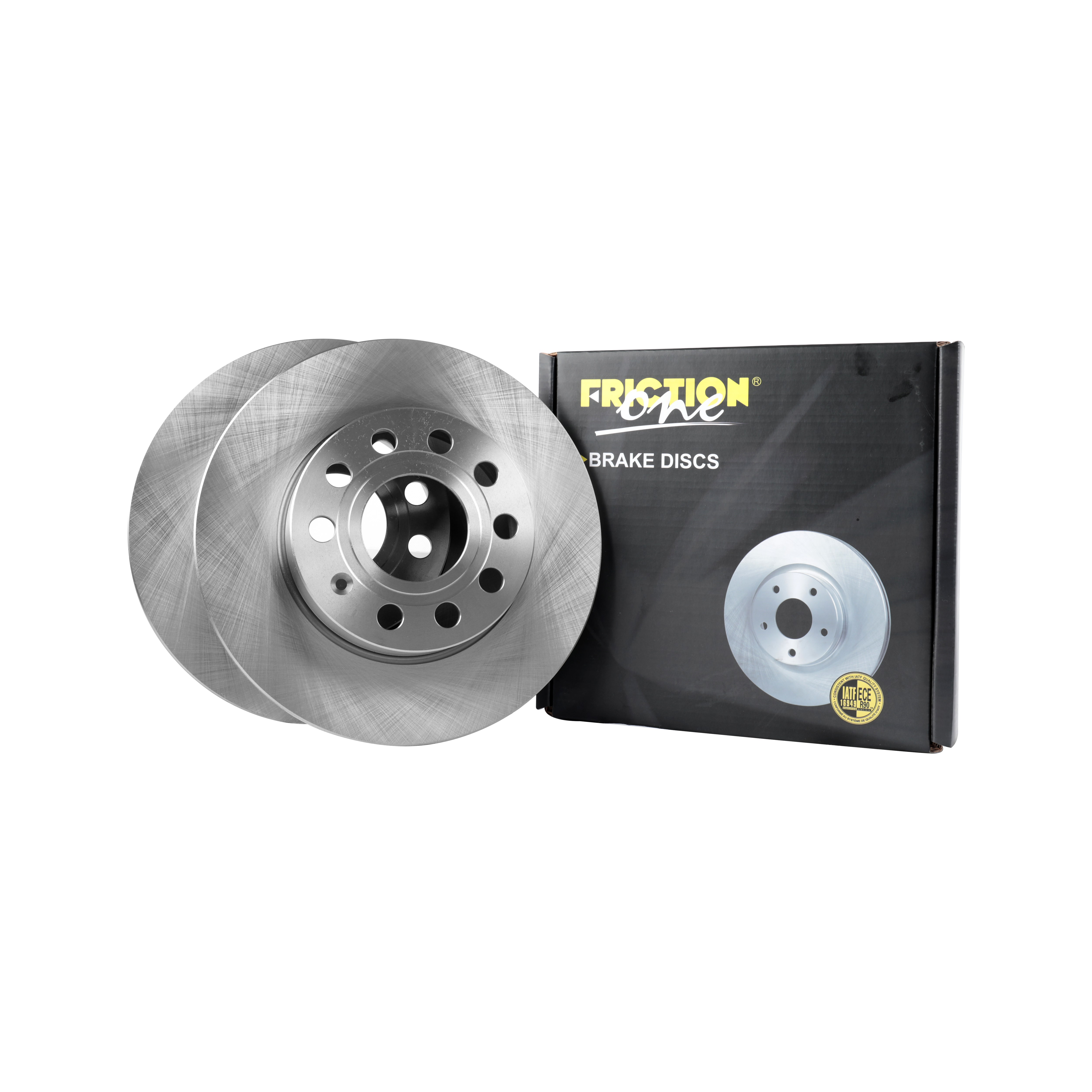 FRICTION1 -  Rear Solid Brake Disc Pair Non-Coated (oiled) R90 - 260mm Diameter