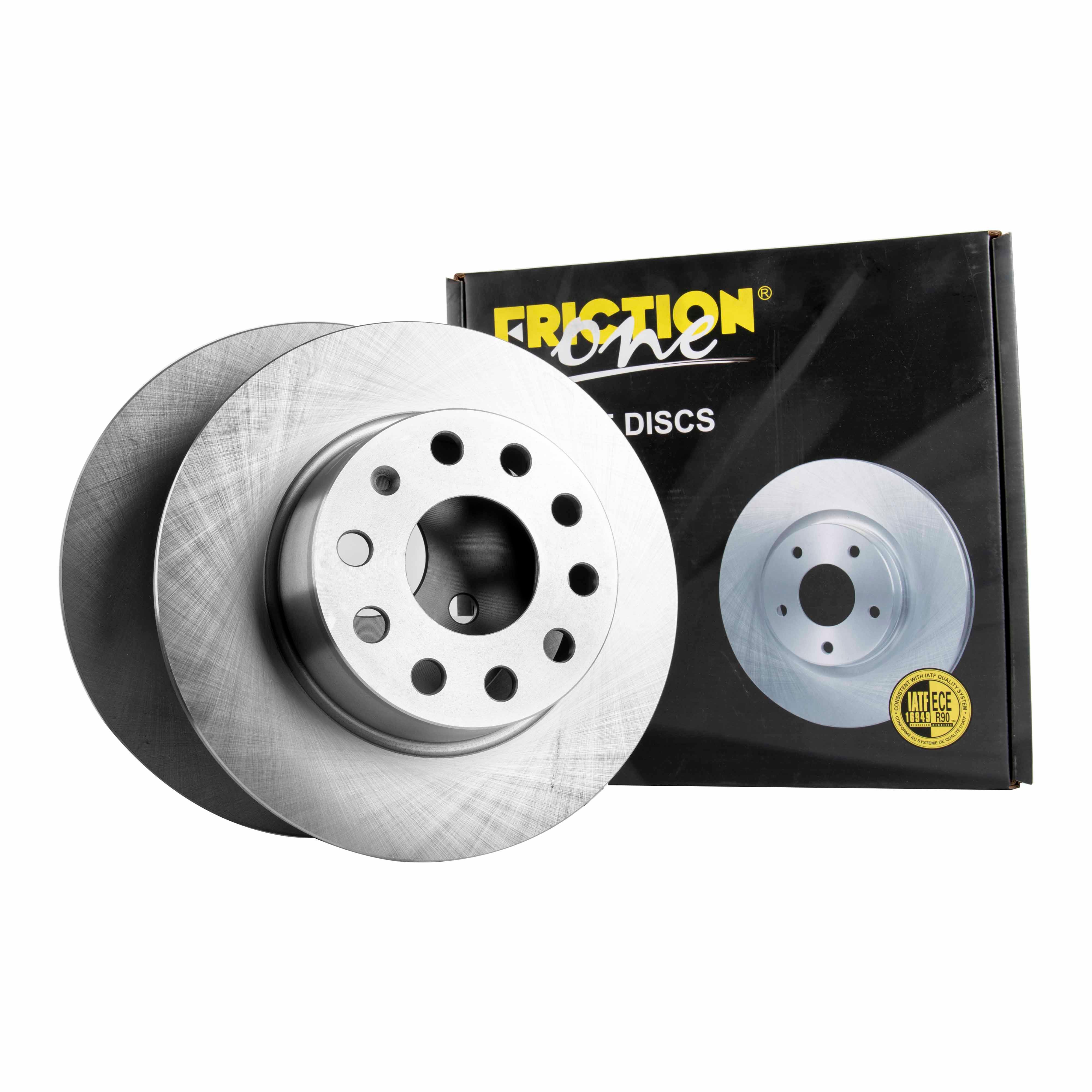 FRICTION1 -  Rear Solid Brake Disc Pair Non-Coated (oiled) R90 - 272mm Diameter