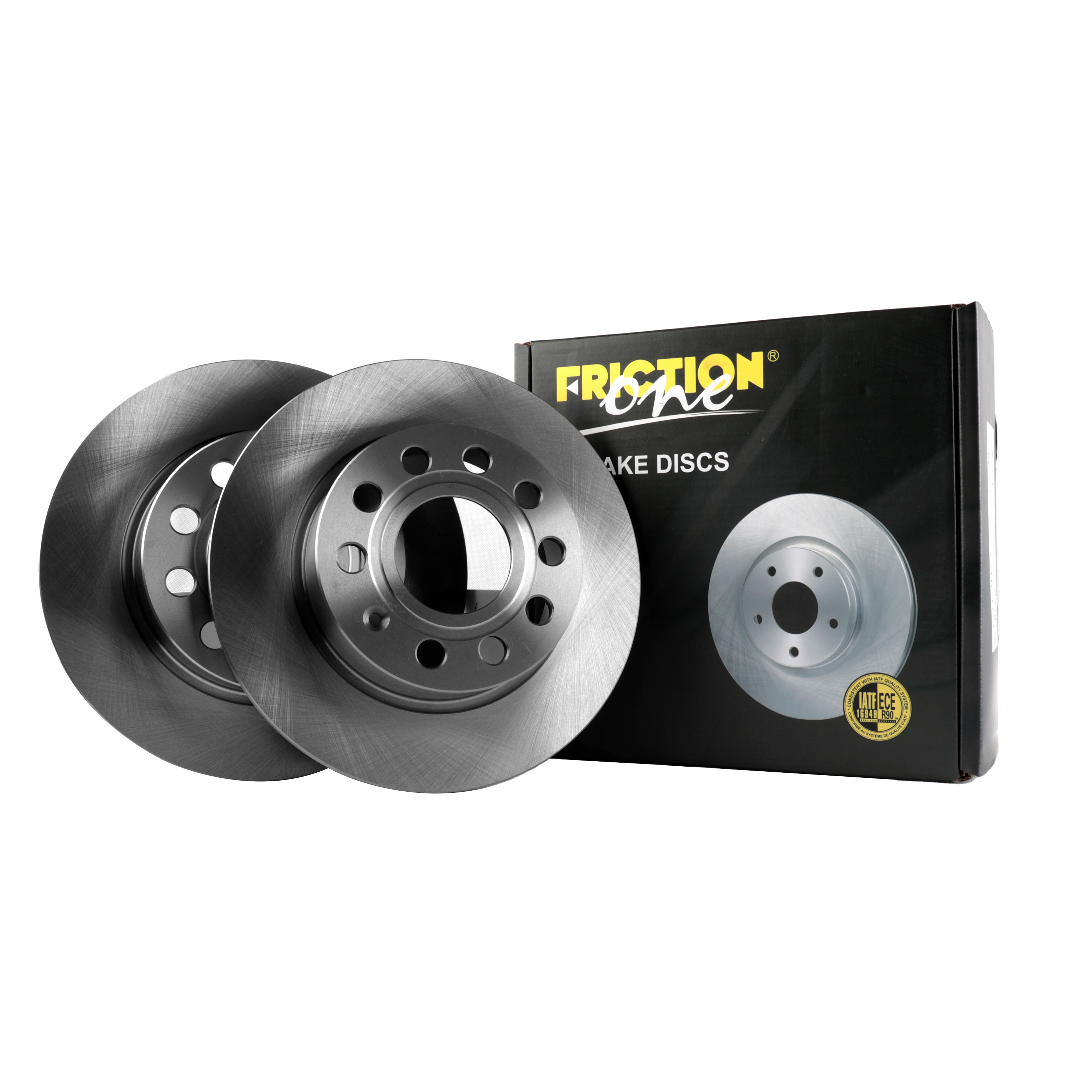 FRICTION1 -  Rear Solid Brake Disc Pair Non-Coated (oiled) R90 - 253mm Diameter