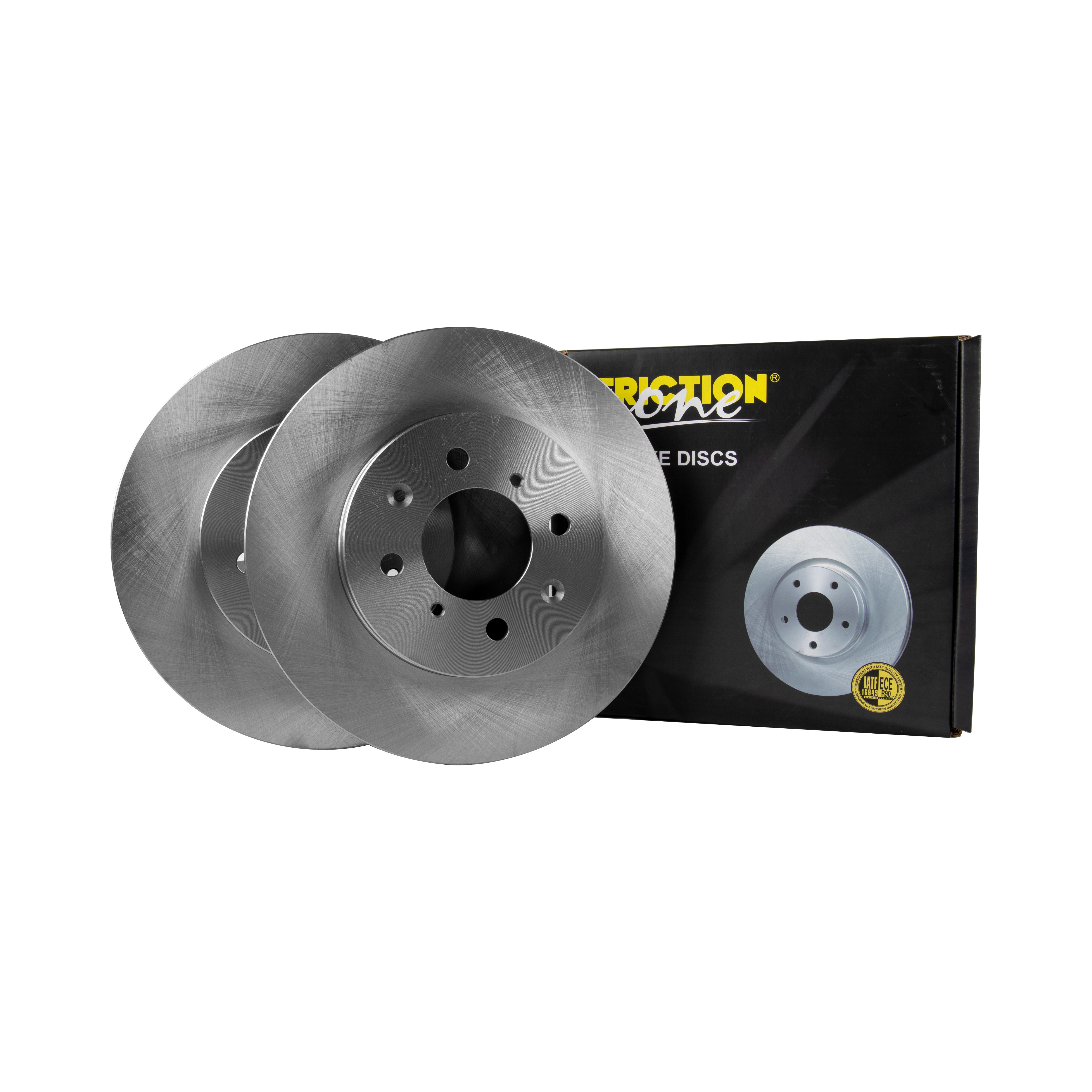 FRICTION1 -  Front Vented Brake Disc Pair Non-Coated (oiled) R90 - 262mm Diameter