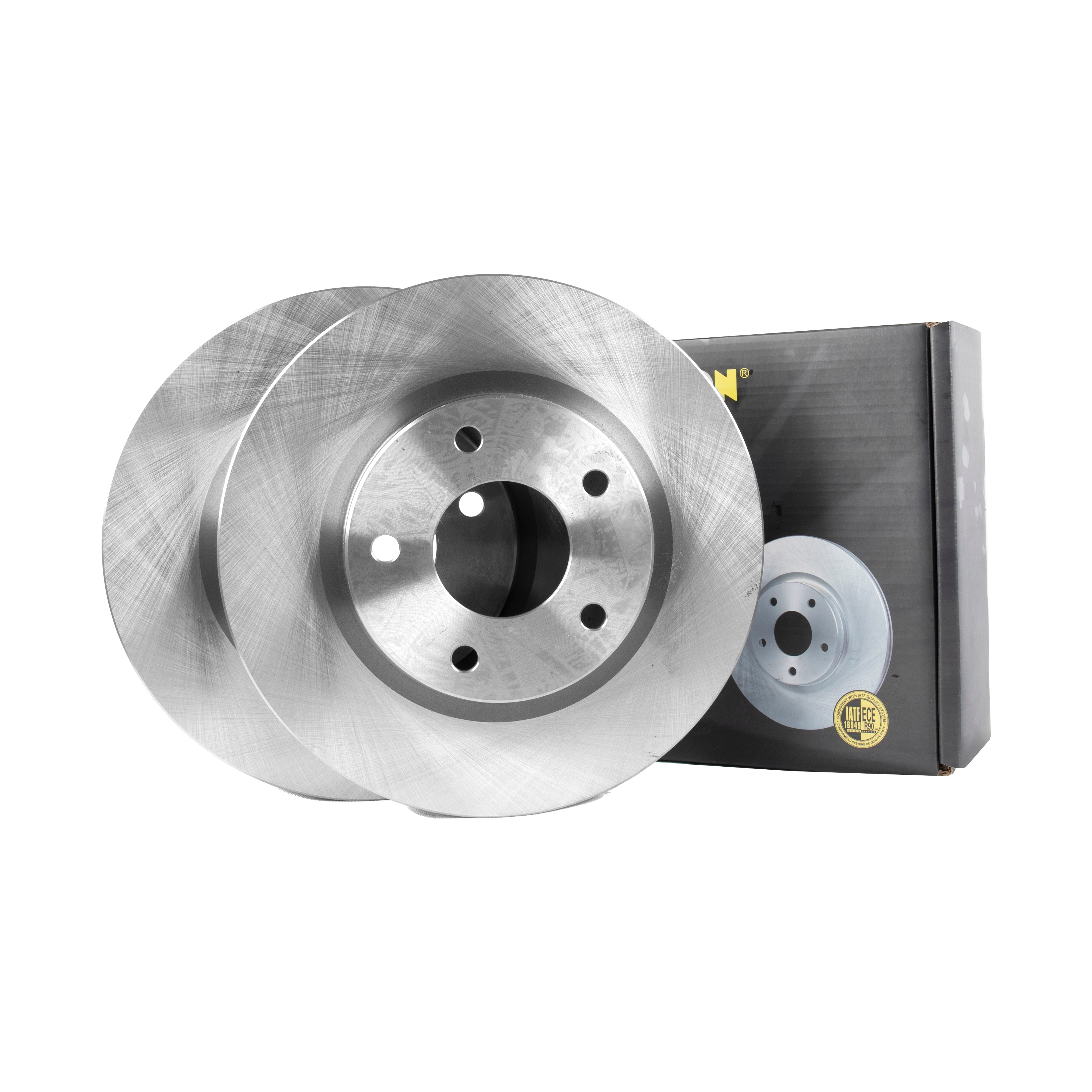 FRICTION1 -  Front Vented Brake Disc Pair Non-Coated (oiled) R90 - 280mm Diameter