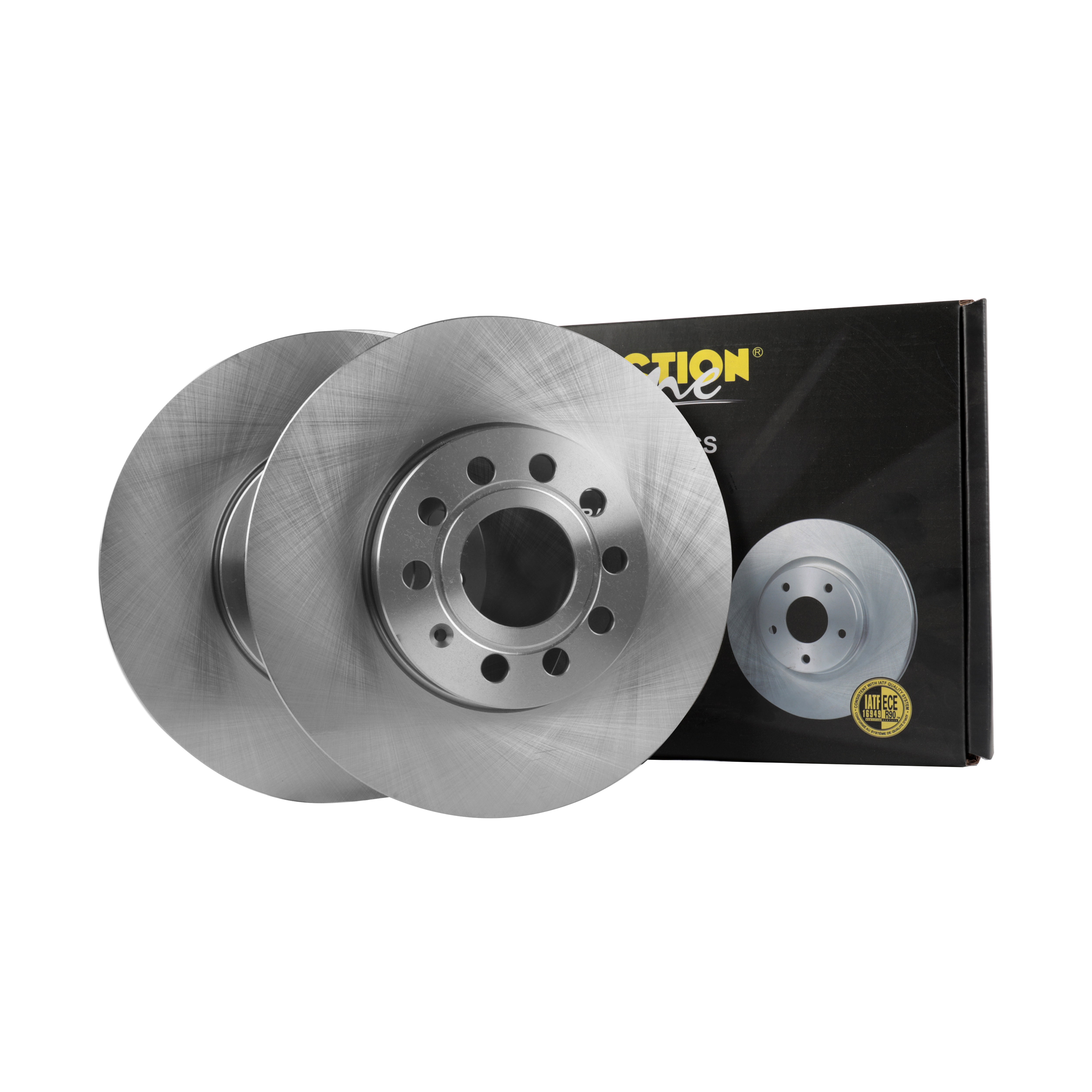 FRICTION1 -  Front Vented Brake Disc Pair Non-Coated (oiled) R90 - 296mm Diameter