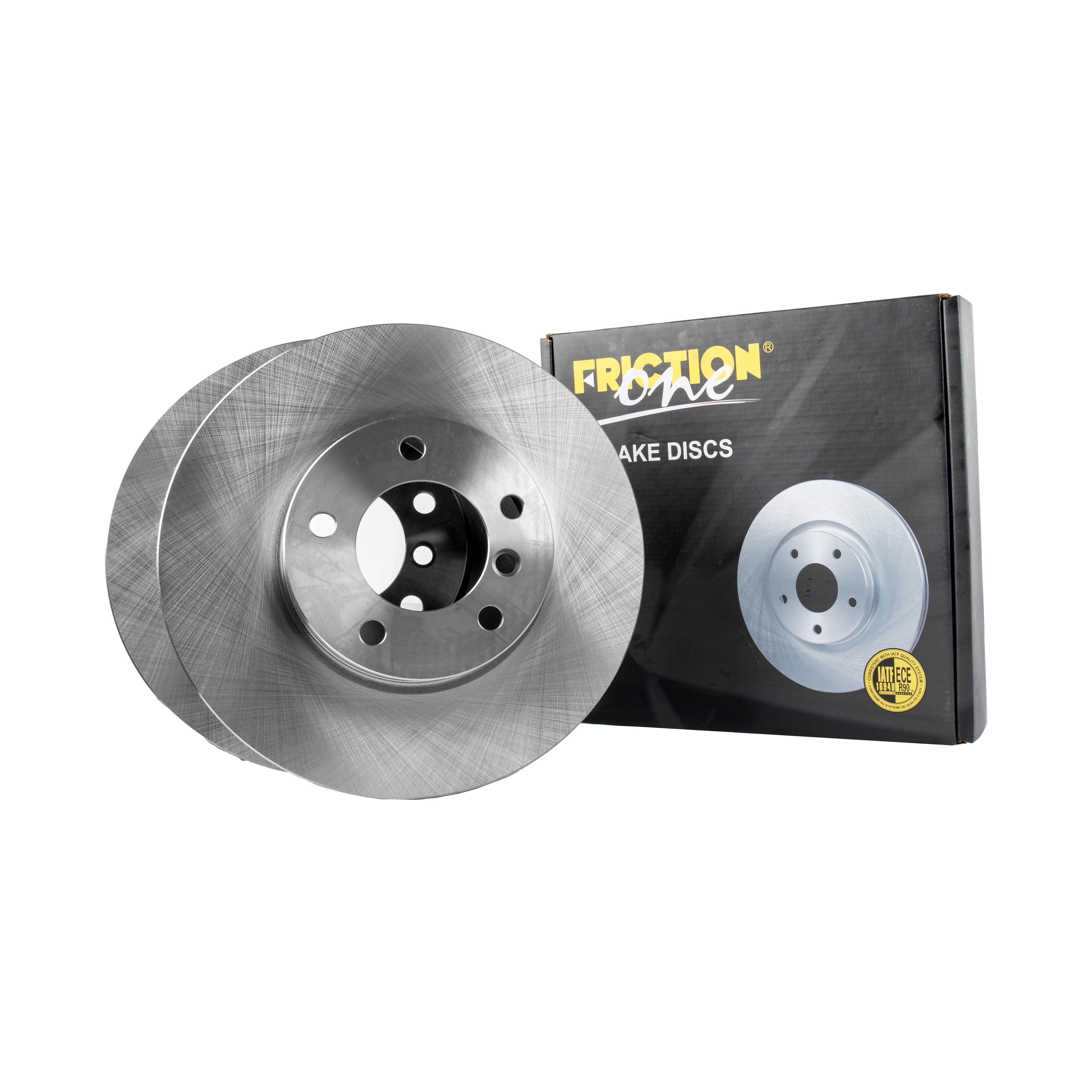 FRICTION1 -  Front Vented Brake Disc Pair Non-Coated (oiled) R90 - 312mm Diameter