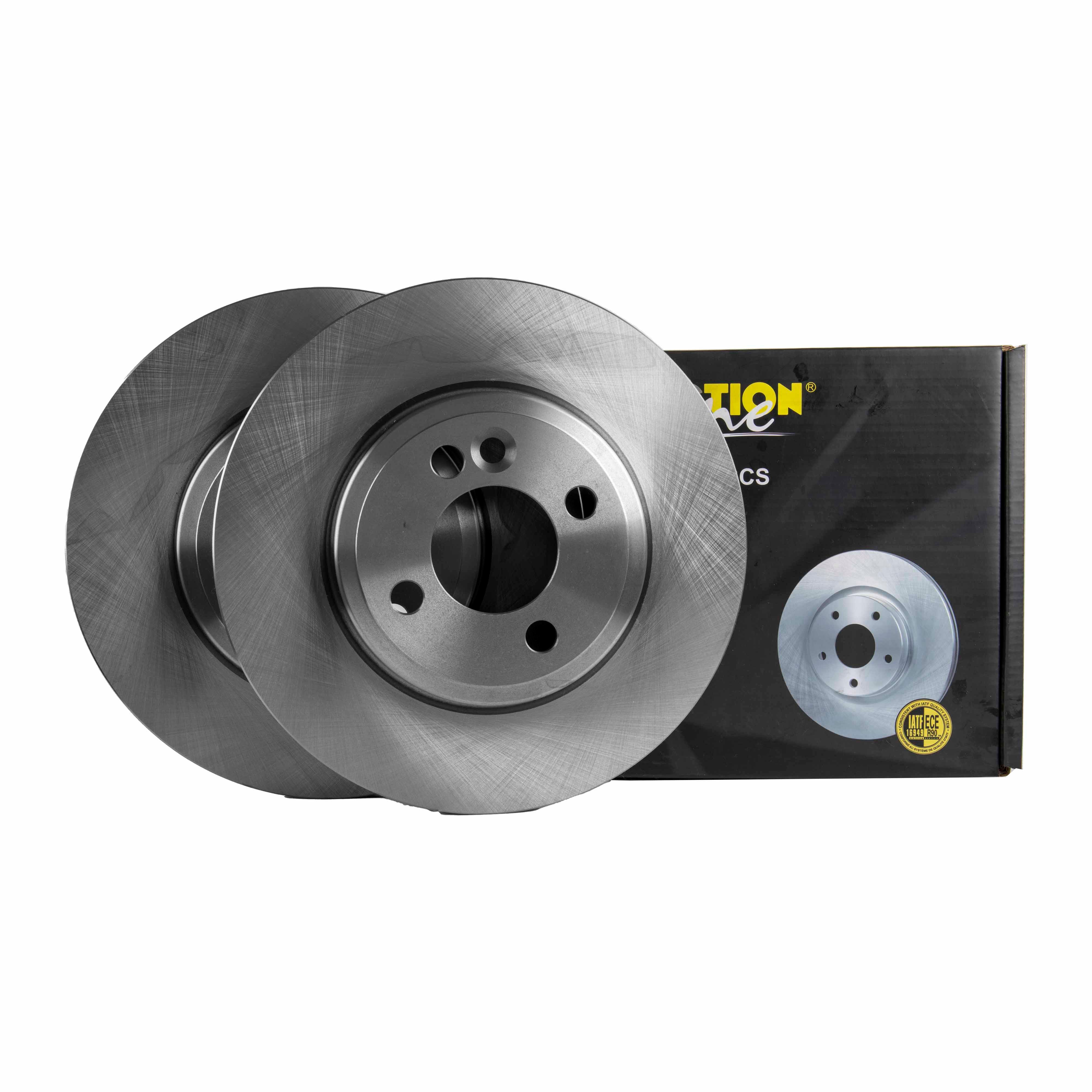 FRICTION1 -  Front Vented Brake Disc Pair Non-Coated (oiled) R90 - 280mm Diameter