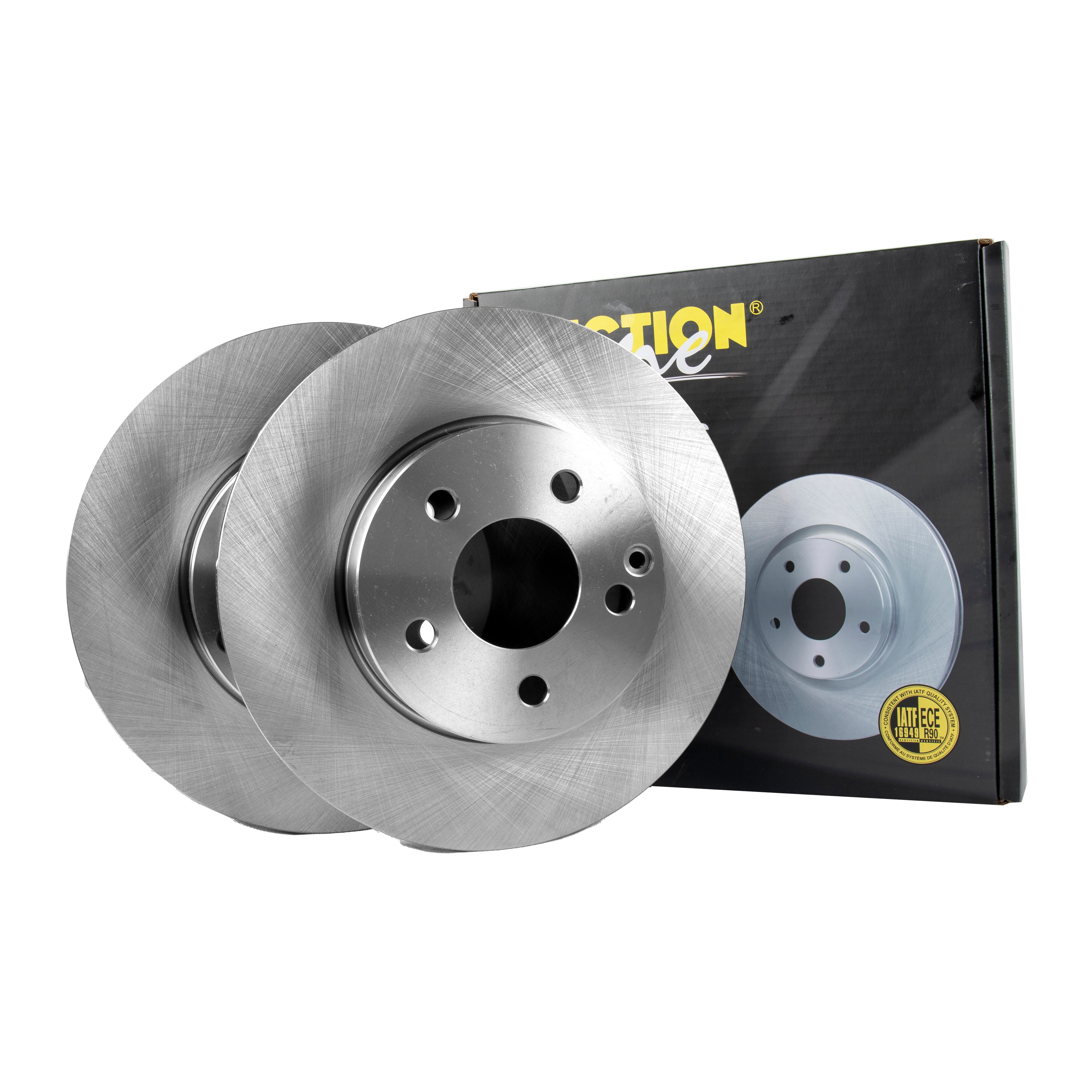 FRICTION1 -  Front Vented Brake Disc Pair Non-Coated (oiled) R90 - 295mm Diameter