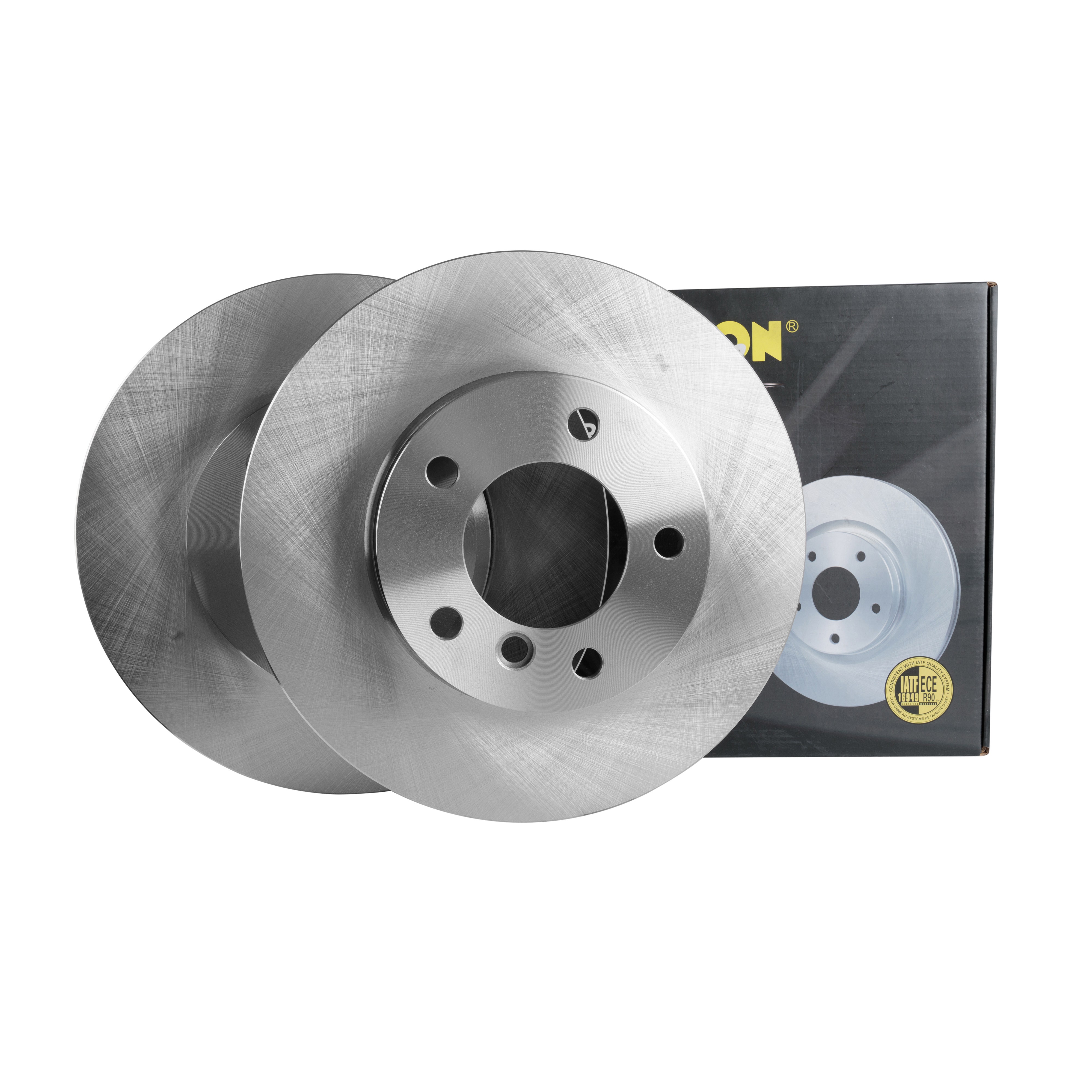 FRICTION1 -  Front Vented Brake Disc Pair Non-Coated (Oiled) R90 - 284mm Diameter