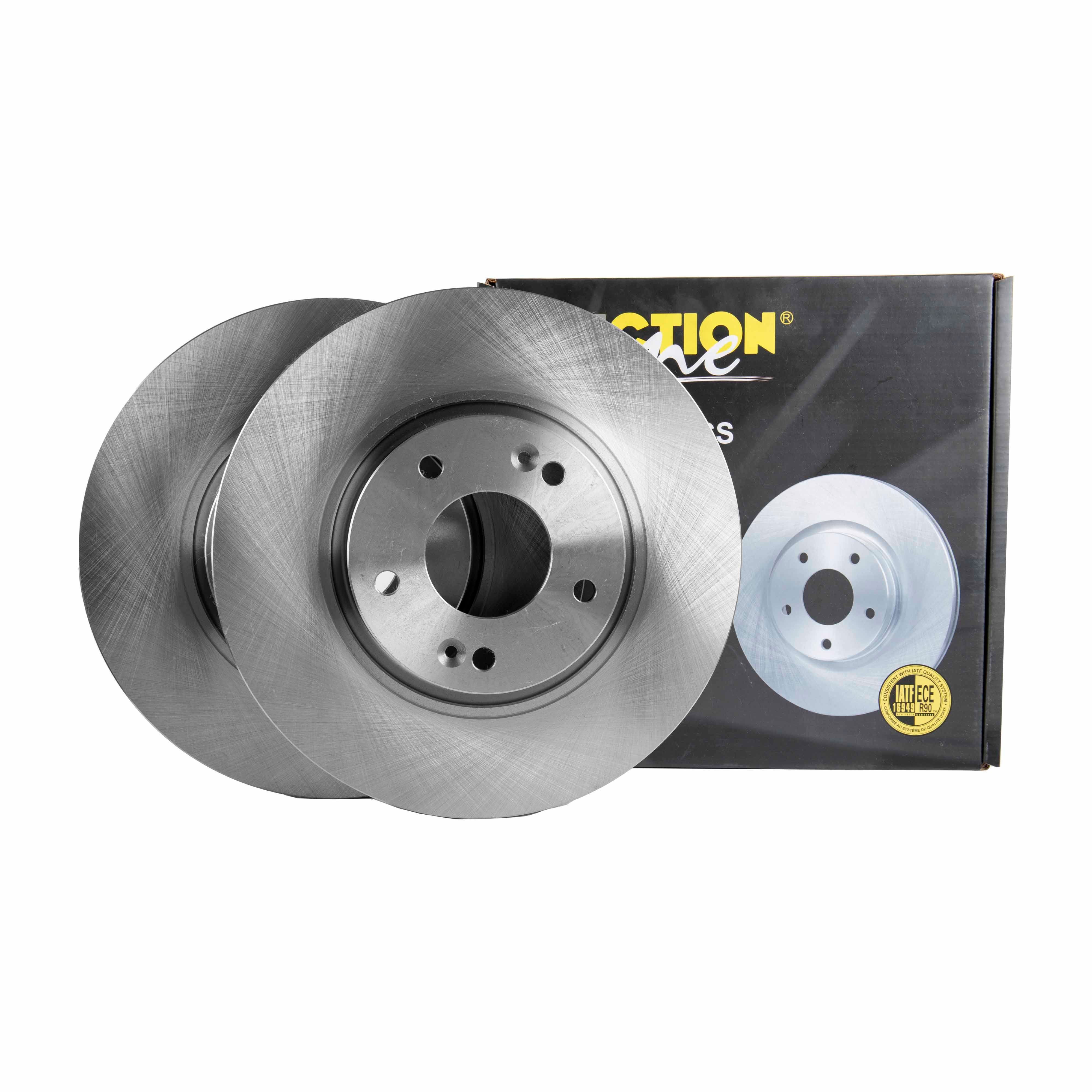 FRICTION1 -  Front Vented Brake Disc Pair Non-Coated (oiled) R90 - 300mm Diameter