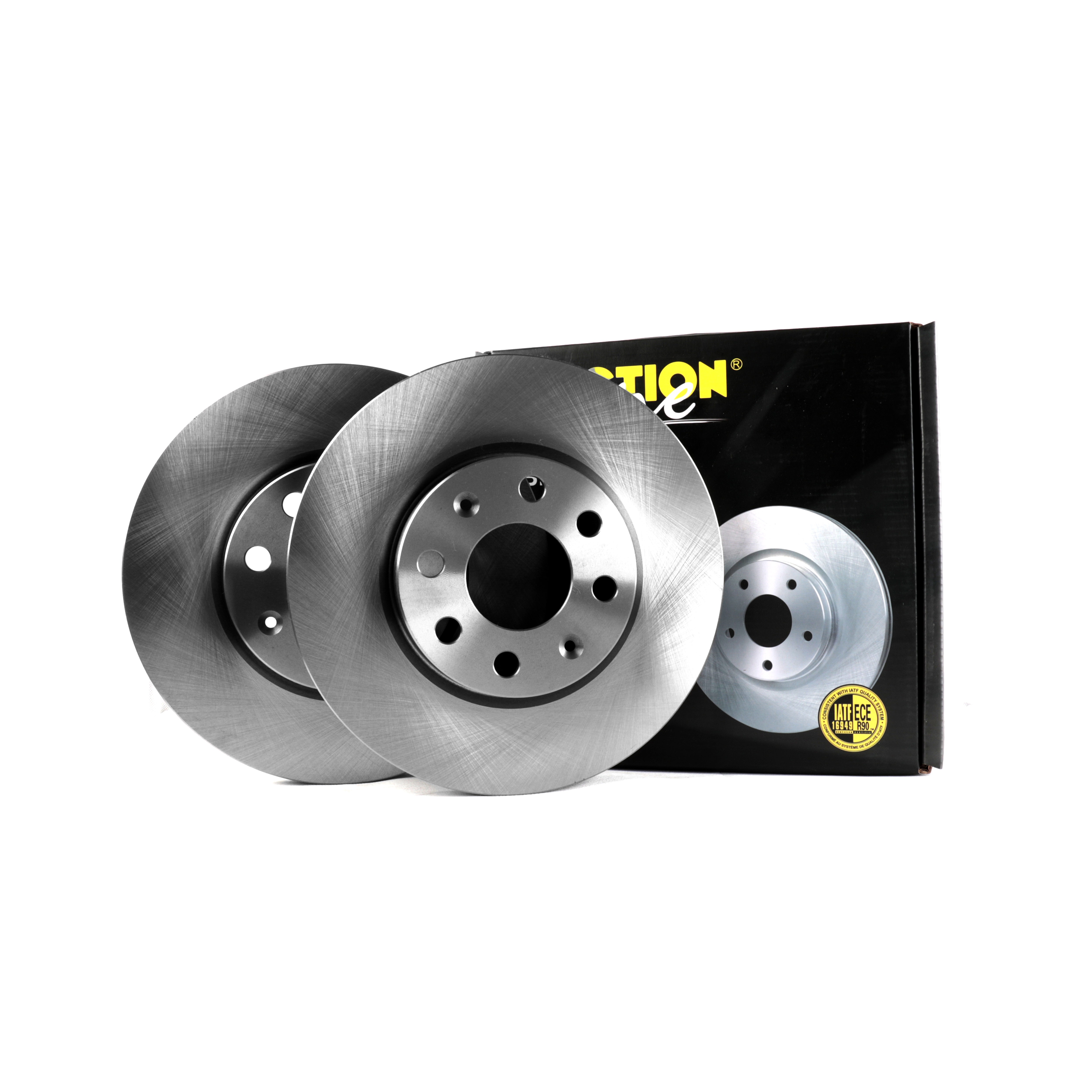 FRICTION1 -  Front Vented Brake Disc Pair Non-Coated (oiled) R90 - 257mm Diameter