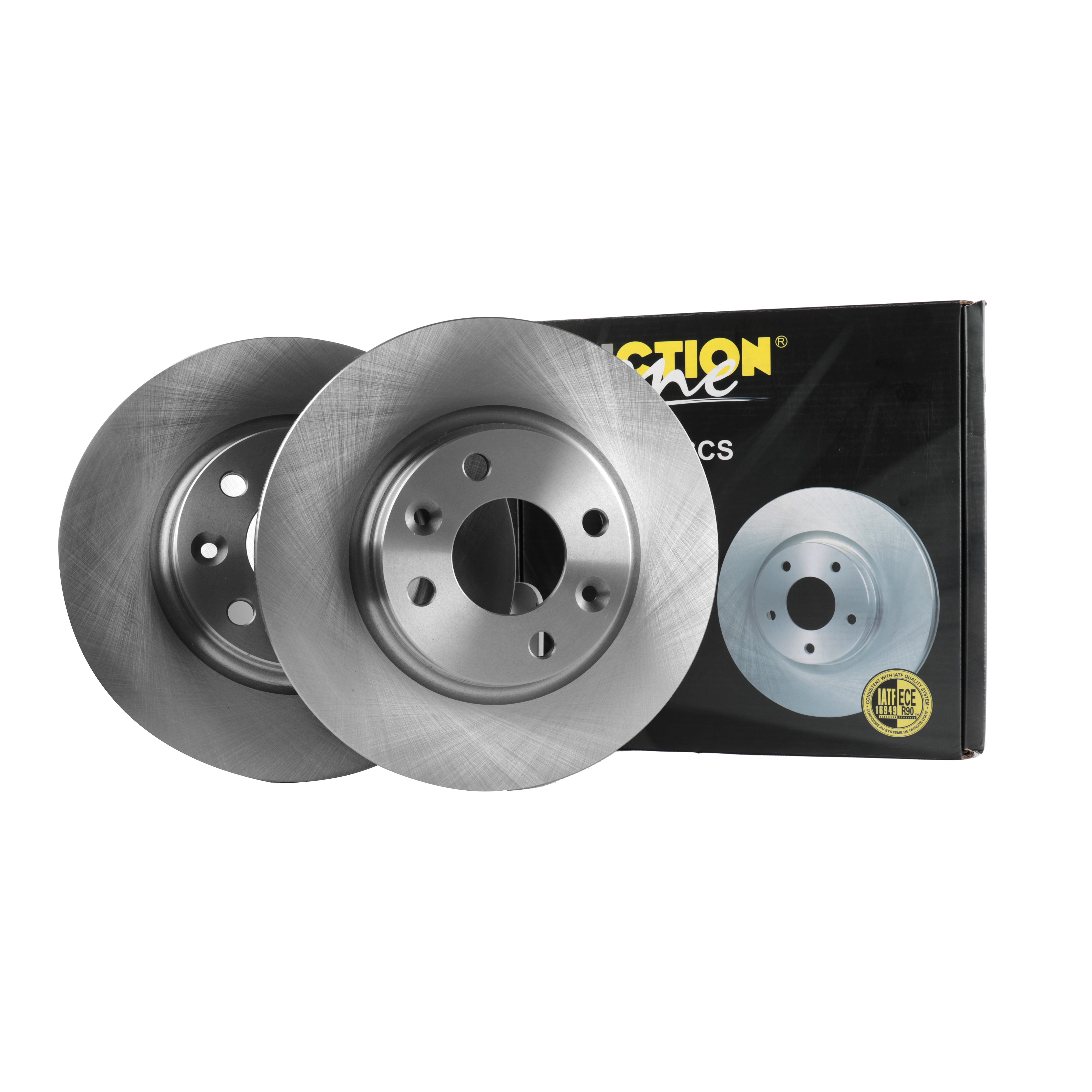 FRICTION1 -  Front Vented Brake Disc Pair Non-Coated (oiled) R90 - 258mm Diameter