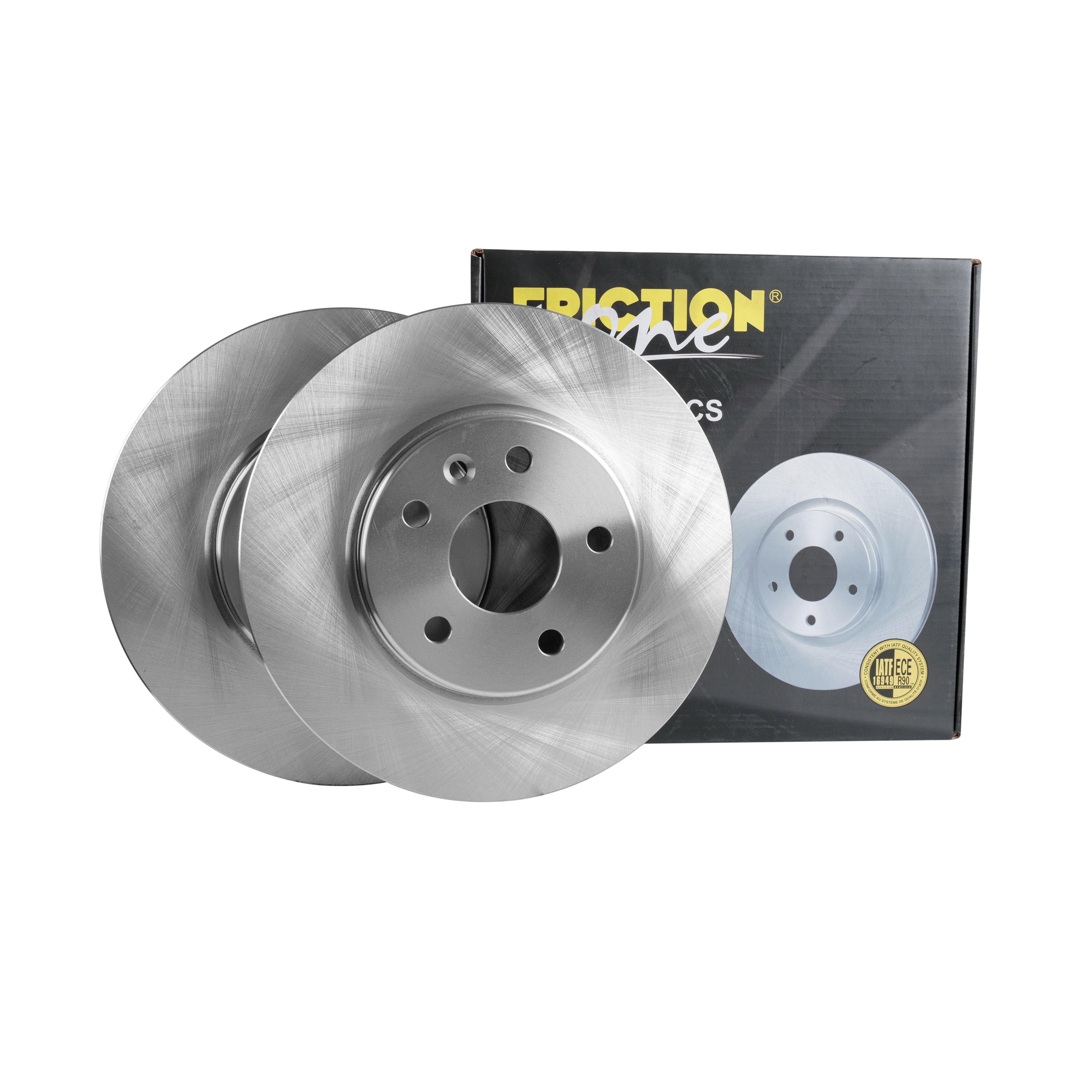 FRICTION1 -  Front Vented Brake Disc Pair Non-Coated (oiled) R90 - 276mm Diameter