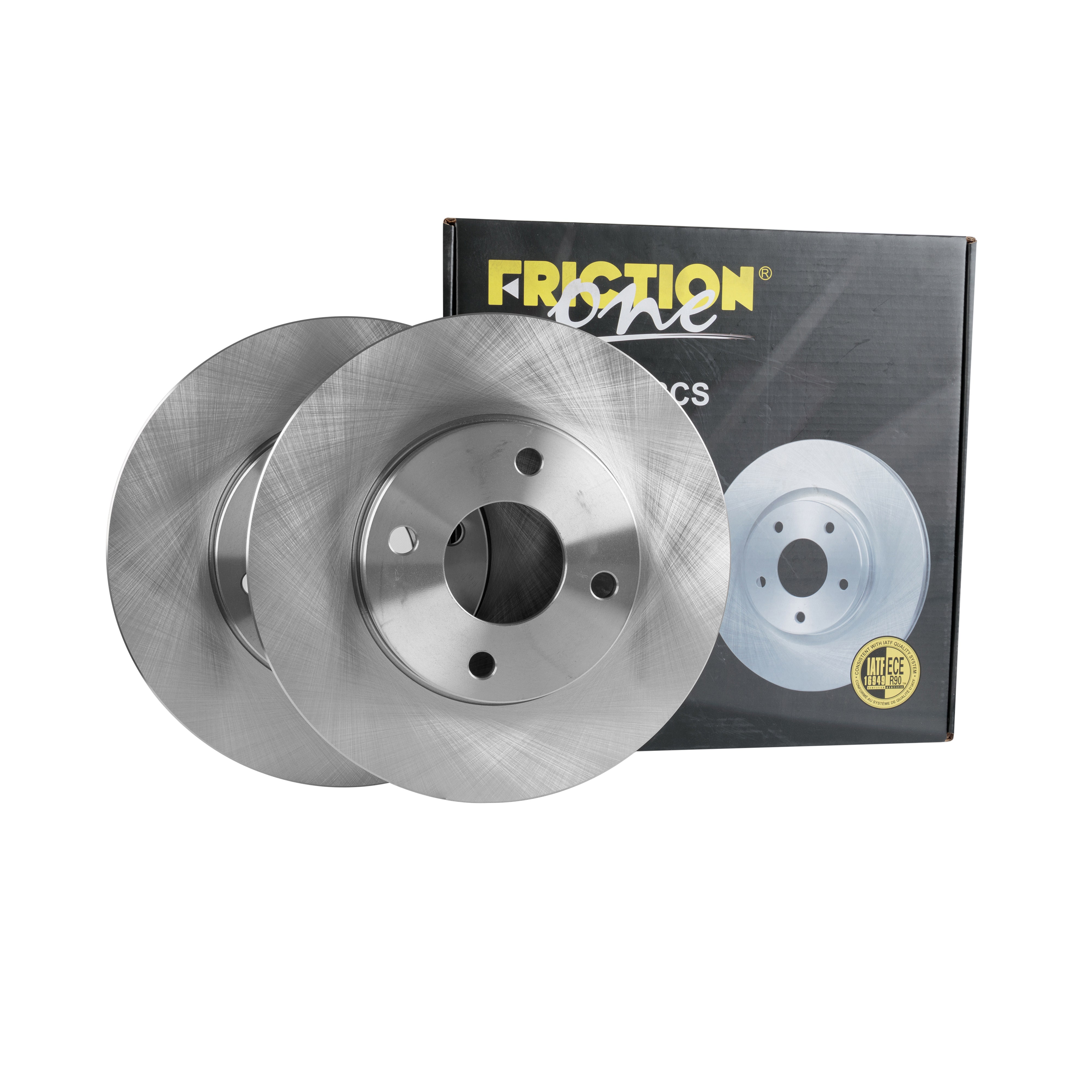 FRICTION1 -  Front Vented Brake Disc Pair Non-Coated (oiled) R90 - 262mm Diameter
