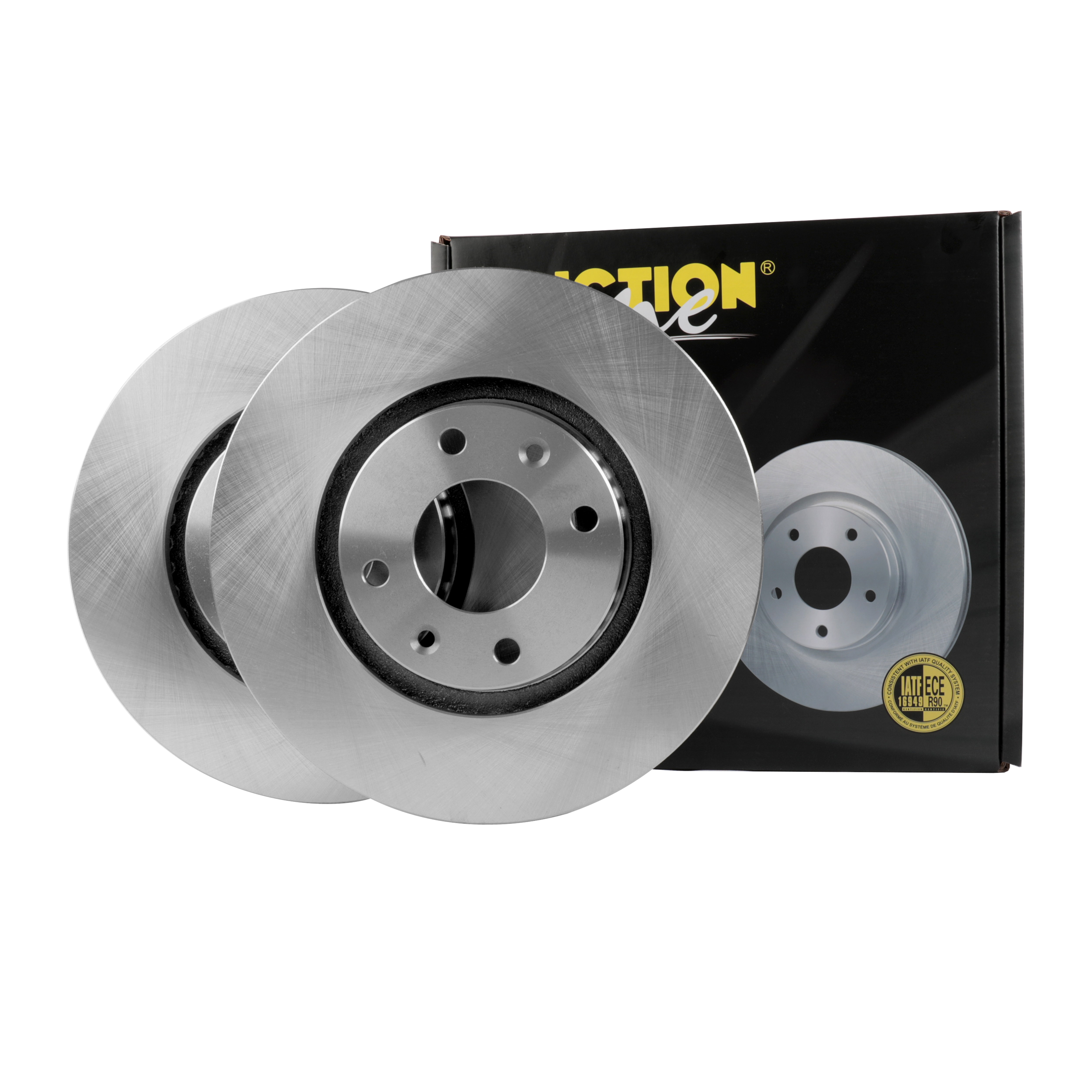 FRICTION1 -  Front Vented Brake Disc Pair Non-Coated (Oiled) R90 - 283mm Diameter