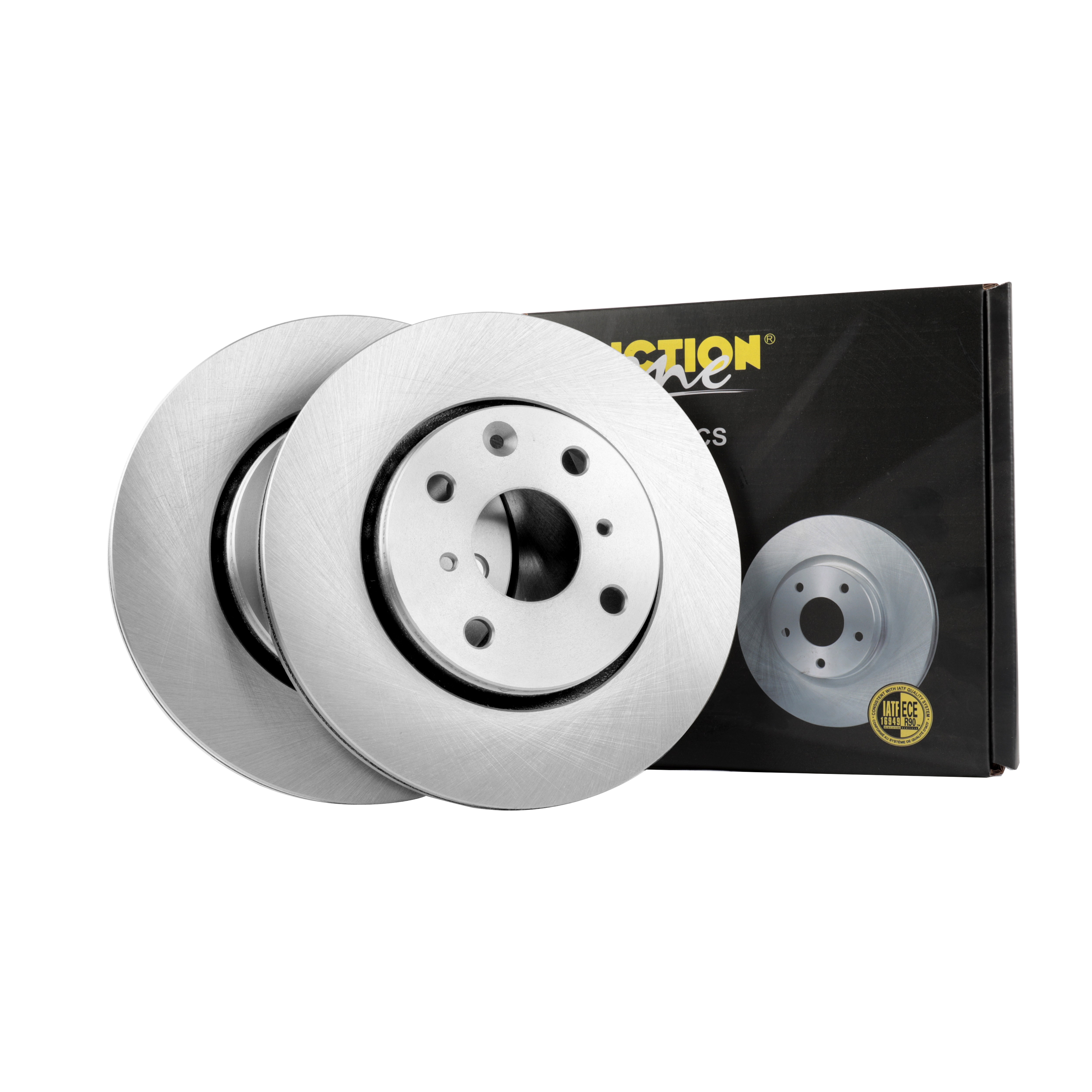 FRICTION1 -  Front Vented Brake Disc Pair Non-Coated (oiled) R90 - 247mm Diameter