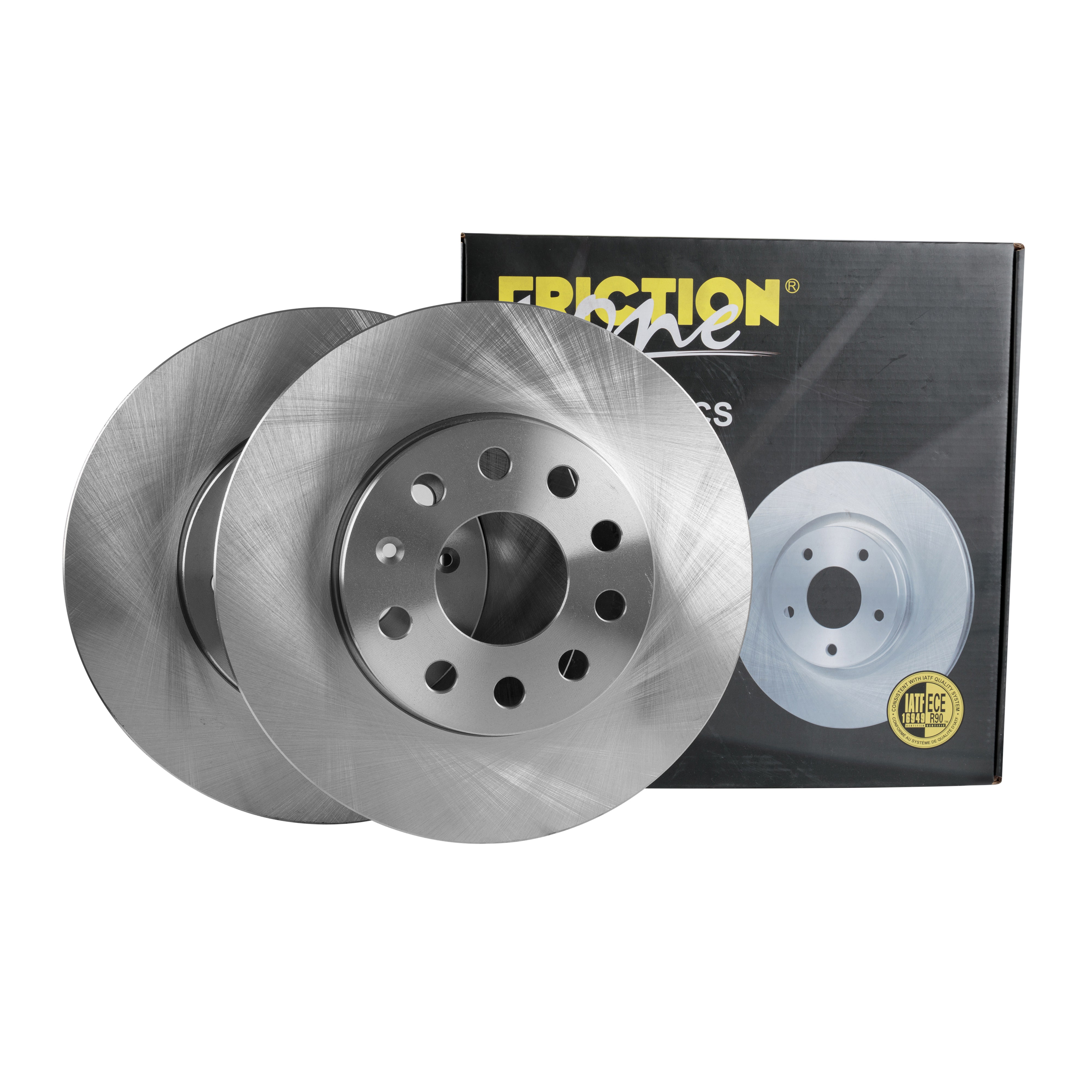 FRICTION1 -  Front Vented Brake Disc Pair Non-Coated (oiled) R90 - 276mm Diameter