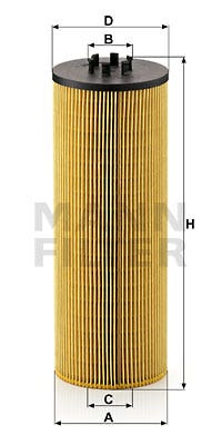 MANN -  Oil Filter - Insert