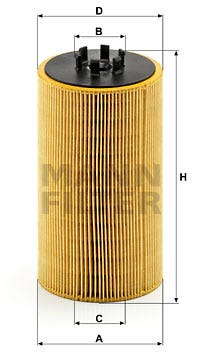 MANN -  Oil Filter - Insert