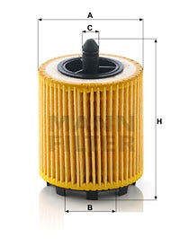 MANN -  Oil Filter - Insert