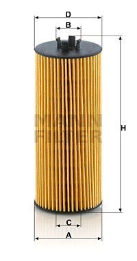 MANN -  Oil Filter - Insert