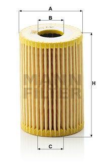 MANN -  Oil Filter - Insert