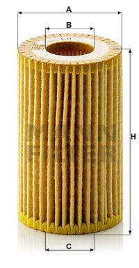 MANN -  Oil Filter - Insert