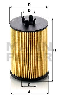 MANN -  Oil Filter - Insert
