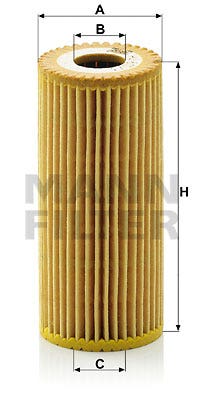 MANN -  Oil Filter - Insert