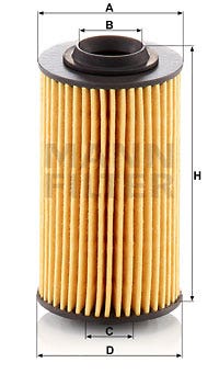 MANN -  Oil Filter - Insert