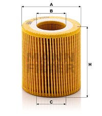 MANN -  Oil Filter - Insert