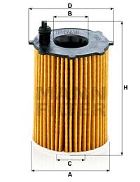 MANN -  Oil Filter - Insert