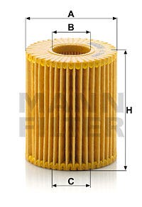 MANN -  Oil Filter - Insert