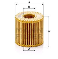 MANN -  Oil Filter - Insert