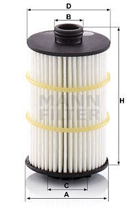 MANN -  Oil Filter - Insert