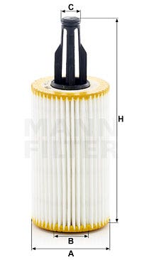 MANN -  Oil Filter - Insert
