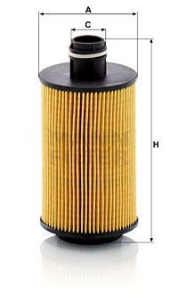 MANN -  Oil Filter - Insert