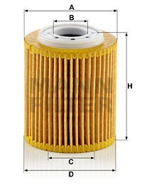 MANN -  Oil Filter - Insert