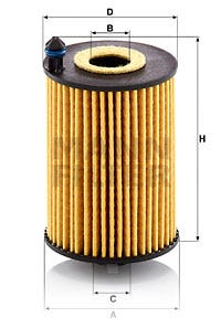 MANN -  Oil Filter - Insert