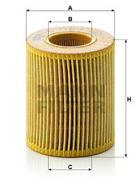 MANN -  Oil Filter - Insert