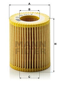MANN -  Oil Filter - Insert