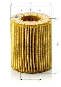 MANN -  Oil Filter - Insert