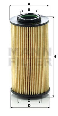 MANN -  Oil Filter - Insert
