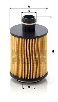 MANN -  Oil Filter - Insert