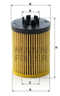 MANN -  Oil Filter - Insert