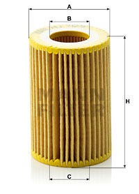 MANN -  Oil Filter - Insert