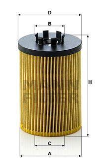 MANN -  Oil Filter - Insert