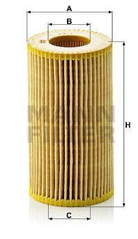 MANN -  Oil Filter - Insert